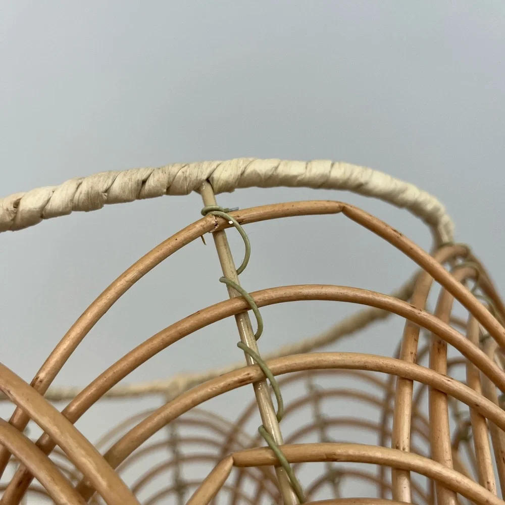 Rattan Wicker Planter Round Arches
